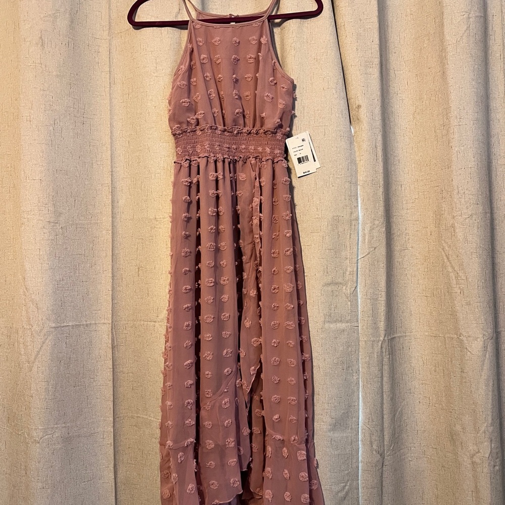 Elegant Mauve Pink Girls Formal Dress